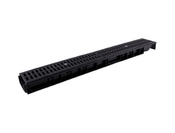 Лоток Ecoteck ParkLine DN100 h59 с решеткой чугунной C250 (черный)