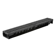 Лоток Ecoteck MEDIUM 100.65 h85 с решеткой пластиковой кл. С250 (черный)