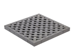 Решётка пластиковая усиленная к дождеприемнику (металлик)